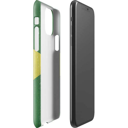 Brazil Flag Distressed iPhone 11 Pro Max Lite Case